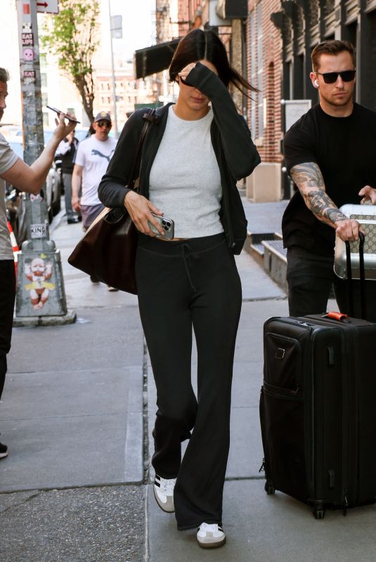 KENDALL JENNER Leaves a Hotel in New York 05/07/2024
