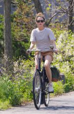 KERI RUSSELL Out for Bike Ride in New York 04/29/2024