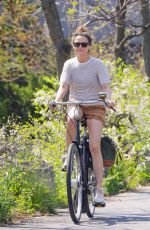 KERI RUSSELL Out for Bike Ride in New York 04/29/2024