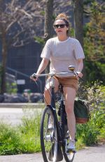 KERI RUSSELL Out for Bike Ride in New York 04/29/2024