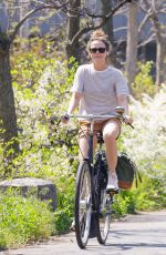 KERI RUSSELL Out for Bike Ride in New York 04/29/2024