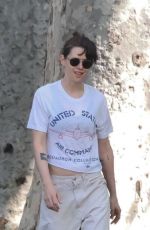 KRISTEN STEWART and DYLAN MEYER Out with Their Dog in Los Angeles 04/30/2024