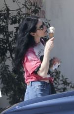 KRYSTEN RITTER Out for Ice Cream Cone at McConnell