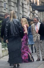 KYLIE MINOGUE Leaves Her Hotel with Friends to Celebrate Her Birthday in London 05/28/2024