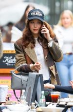 LAUFEY Out for Ice-coffee at a Coffee Shop in New York 04/09/2024