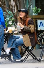 LAUFEY Out for Ice-coffee at a Coffee Shop in New York 04/09/2024