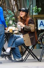 LAUFEY Out for Ice-coffee at a Coffee Shop in New York 04/09/2024