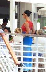 LENA MAHFOUF at Hotel du Cap Eden Roc Terrace in Cap daAntibes 05/19/2024