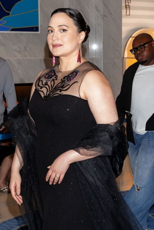 LILY GLADSTONE Leaves hotel Martinez at 77th Cannes Film Festival 05/23/2024