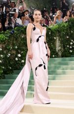 LILY JAMES at Met Gala Celebrating Sleeping Beauties: Reawakening Fashion in New York 05/06/2024