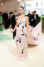LILY JAMES at Met Gala Celebrating Sleeping Beauties: Reawakening Fashion in New York 05/06/2024
