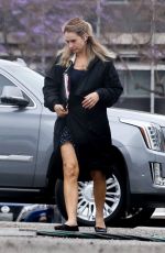 LILY JAMES on the Set of Swiped in Los Angeles 05/17/2024