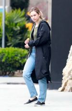LILY JAMES on the Set of Swiped in Los Angeles 05/23/2024