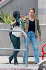 LILY JAMES on the Set of Swiped in Los Angeles 05/23/2024
