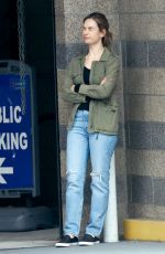 LILY JAMES on the Set of Swiped in Los Angeles 05/24/2024