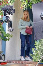 LISA KUDROW on the Set of No Good Deed in Hancock Park in Los Angeles 04/30/2024