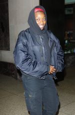 LITTLE SIMZ Leaves Fitting for Met Gala in New York 05/05/2024