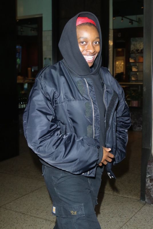 LITTLE SIMZ Leaves Fitting for Met Gala in New York 05/05/2024