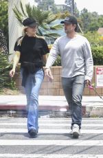 MALIN AKERMAN and Jack Donnelly Out with Their Dog in Los Angeles 05/13/2024