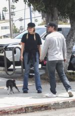 MALIN AKERMAN and Jack Donnelly Out with Their Dog in Los Angeles 05/13/2024