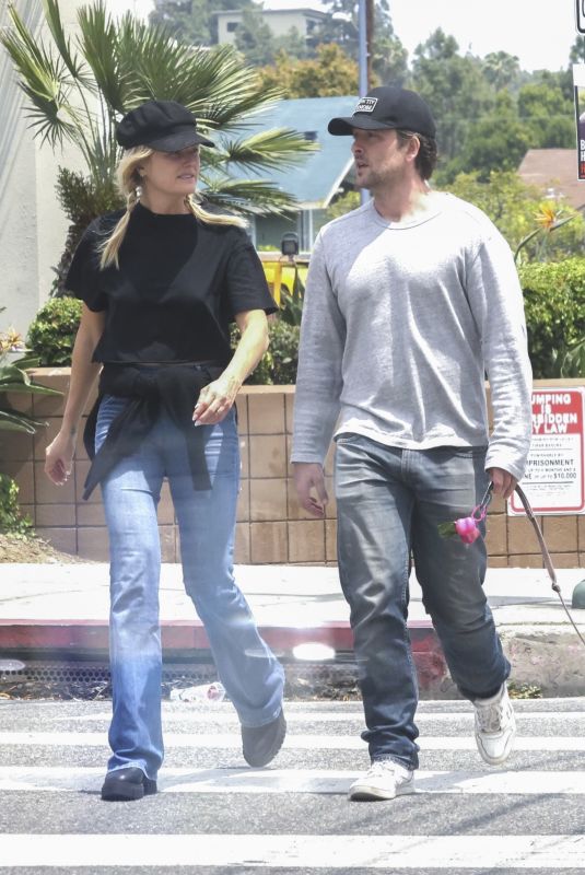 MALIN AKERMAN and Jack Donnelly Out with Their Dog in Los Angeles 05/13/2024
