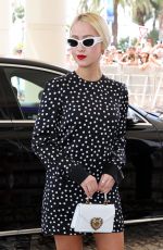 MARIA BAKALOVA Arrives at Hotel Martinez at 77th Cannes Film Festival 05/19/2024