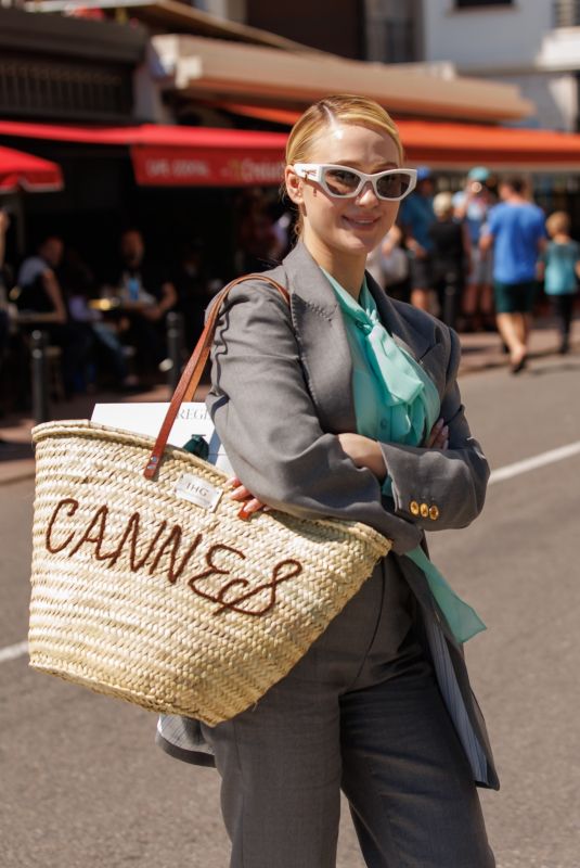MARIA BAKALOVA Arrives at Hotel Martinez in Cannes 05/22/2024