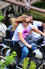 MARIAH CAREY Out at Universal Studios Islands of Adventure in Orlando 05/01/2024