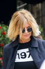MEG RYAN Leaves Carlyle Hotel After a Fitting for Met Gala in New York 05/03/2024
