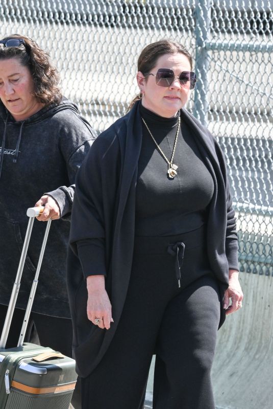 MELISSA MCCARTHY Arrives at JFK Airport in New York 05/01/2024