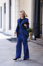 MICHELLE HUNZIKER Out for Lunch at Hotel Palazzo Parigi in Milan 05/03/2024