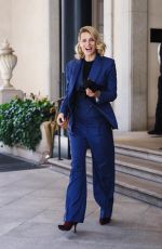 MICHELLE HUNZIKER Out for Lunch at Hotel Palazzo Parigi in Milan 05/03/2024