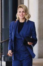 MICHELLE HUNZIKER Out for Lunch at Hotel Palazzo Parigi in Milan 05/03/2024
