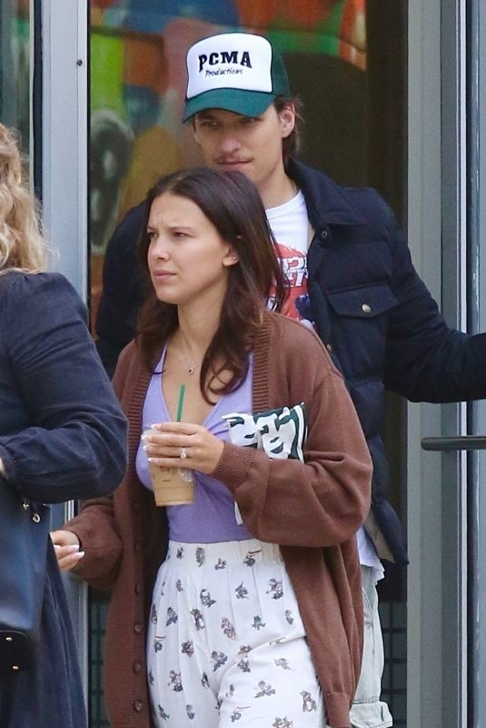 MILLIE BOBBY BROWN Out for Coffee in New York 05/13/2024
