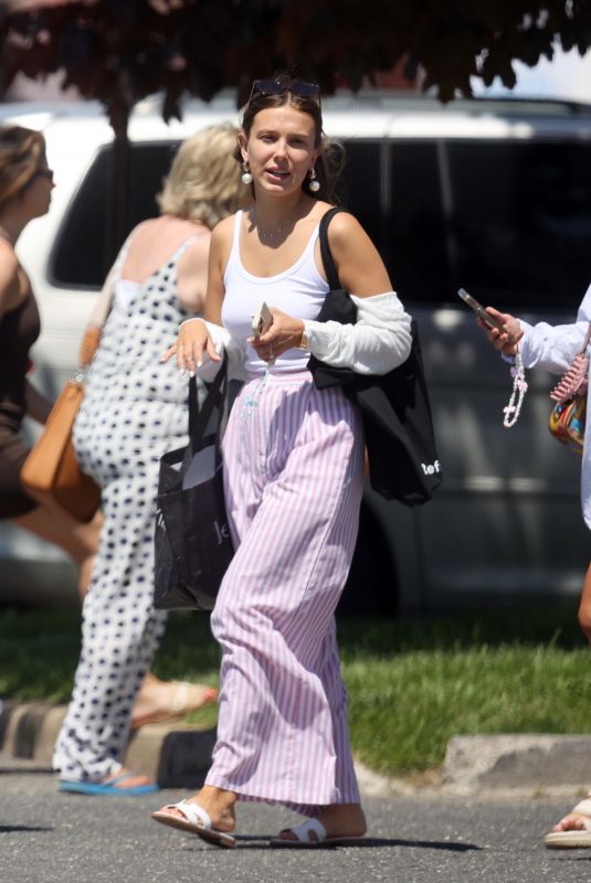 MILLIE BOBBY BROWN Out Shopping in The Hamptons 05/26/2024
