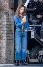 NATALIE PORTMAN and John Krasinski on the Set of Fountain of Youth In London 05/24/2024
