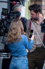 NATALIE PORTMAN and John Krasinski on the Set of Fountain of Youth In London 05/24/2024