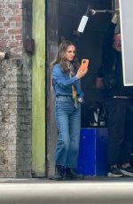 NATALIE PORTMAN and John Krasinski on the Set of Fountain of Youth In London 05/24/2024
