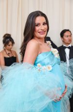 Pregnant LEA MICHELE at Met Gala Celebrating Sleeping Beauties: Reawakening Fashion in New York 05/06/2024