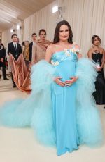 Pregnant LEA MICHELE at Met Gala Celebrating Sleeping Beauties: Reawakening Fashion in New York 05/06/2024