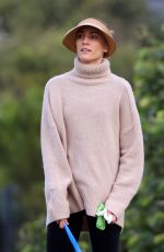 RACHAEL FINCH Out with Her Dog at a Park in Sydney 05/25/2024