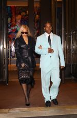 RIHANNA and Asap Rocky Out for Dinner at Mamo Italian Restaurant in New York 05/16/2024