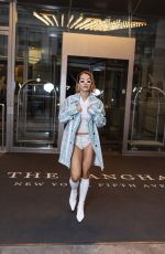RITA ORA Leaves Her Hotel and Heading to Fittings for Met Gala in New York 05/05/2024
