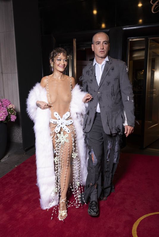RITA ORA Leaves Met Gala After-Party in New York 05/06/2024