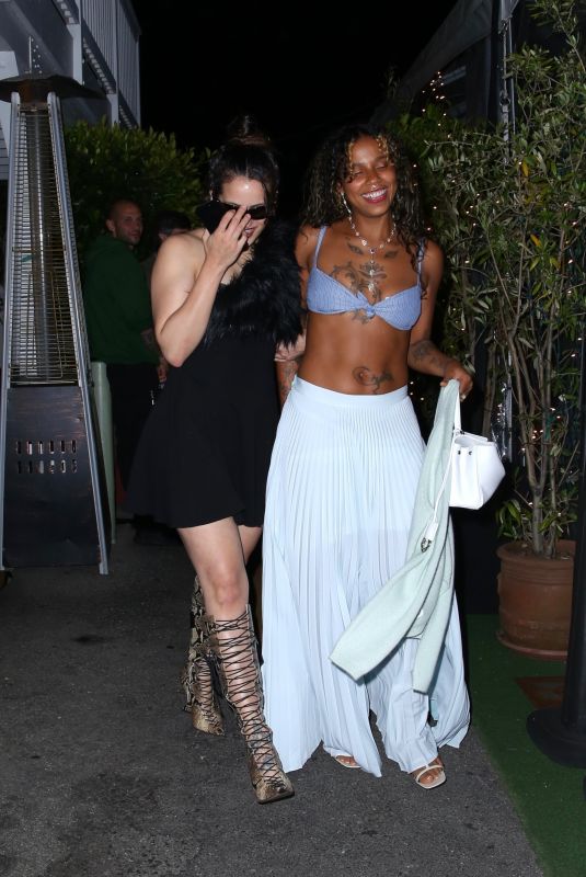 ROSALIA and TOKISCHA Night Out in Santa Monica 05/17/2024