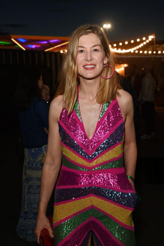 ROSAMUND PIKE at 2nd Anniversary Performance of ABBA Voyage at ABBA Arena in London 05/27/2024