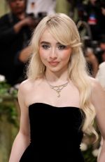 SABRINA CARPENTER at Met Gala Celebrating Sleeping Beauties: Reawakening Fashion in New York 05/06/2024