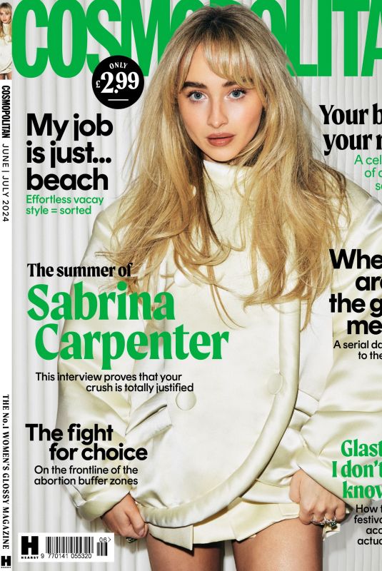 SABRINA CARPENTER in Cosmopolitan UK, June/July 2024