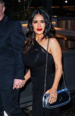 SALMA HAYEK Arrives at Gucci Cruise 2025 Fashion Show at Tate Modern in London 05/13/2024