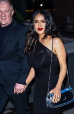 SALMA HAYEK Arrives at Gucci Cruise 2025 Fashion Show at Tate Modern in London 05/13/2024